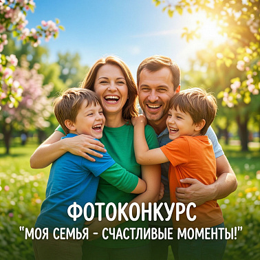В День семьи, любви и верности объявляем фотоконкурс «Моя семья - счастливые моменты!»