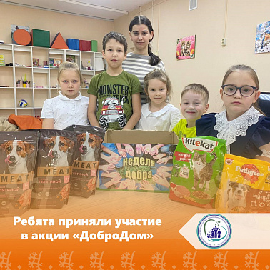 Ребята приняли участие в акции "ДоброДом"